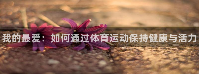 J9官网下载招商：我的最爱：如何通过体育运动保持健康